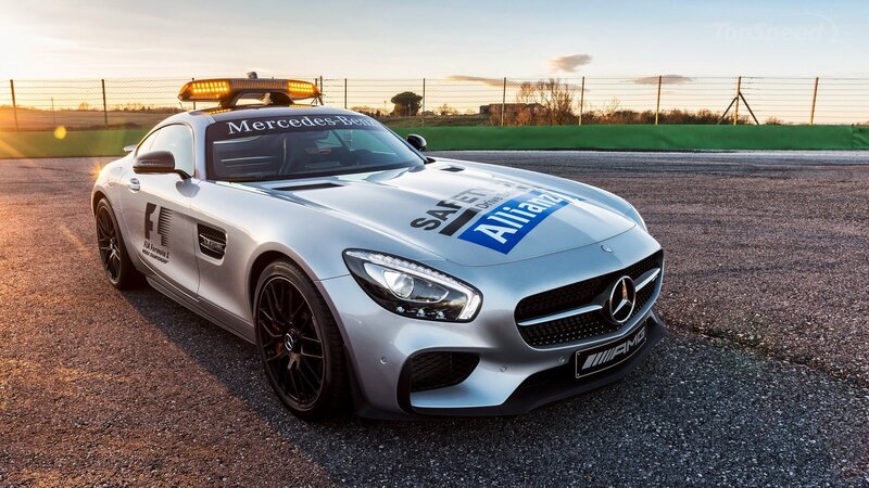 Silver Safety Car — Dramatic, Sunset