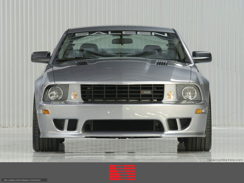 silver saleen car front view