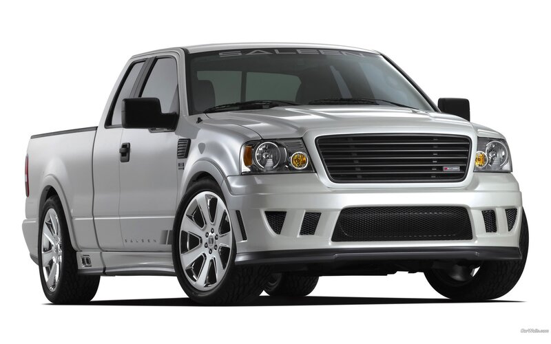 silver saleen pickup truck