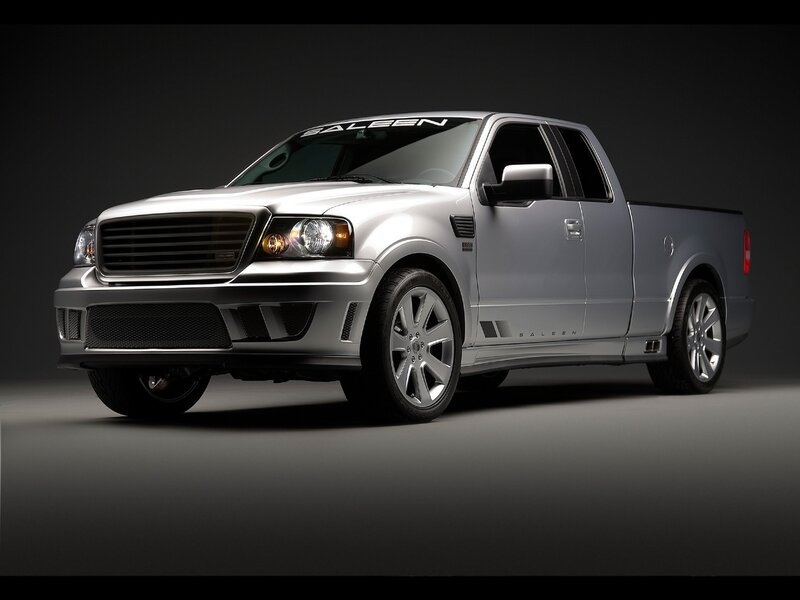 silver saleen pickup truck