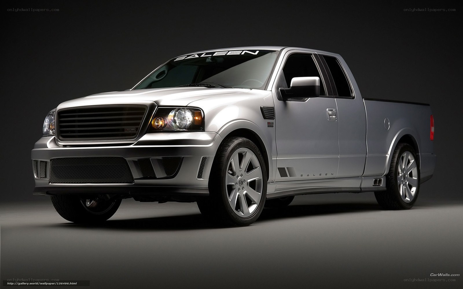 silver saleen pickup truck
