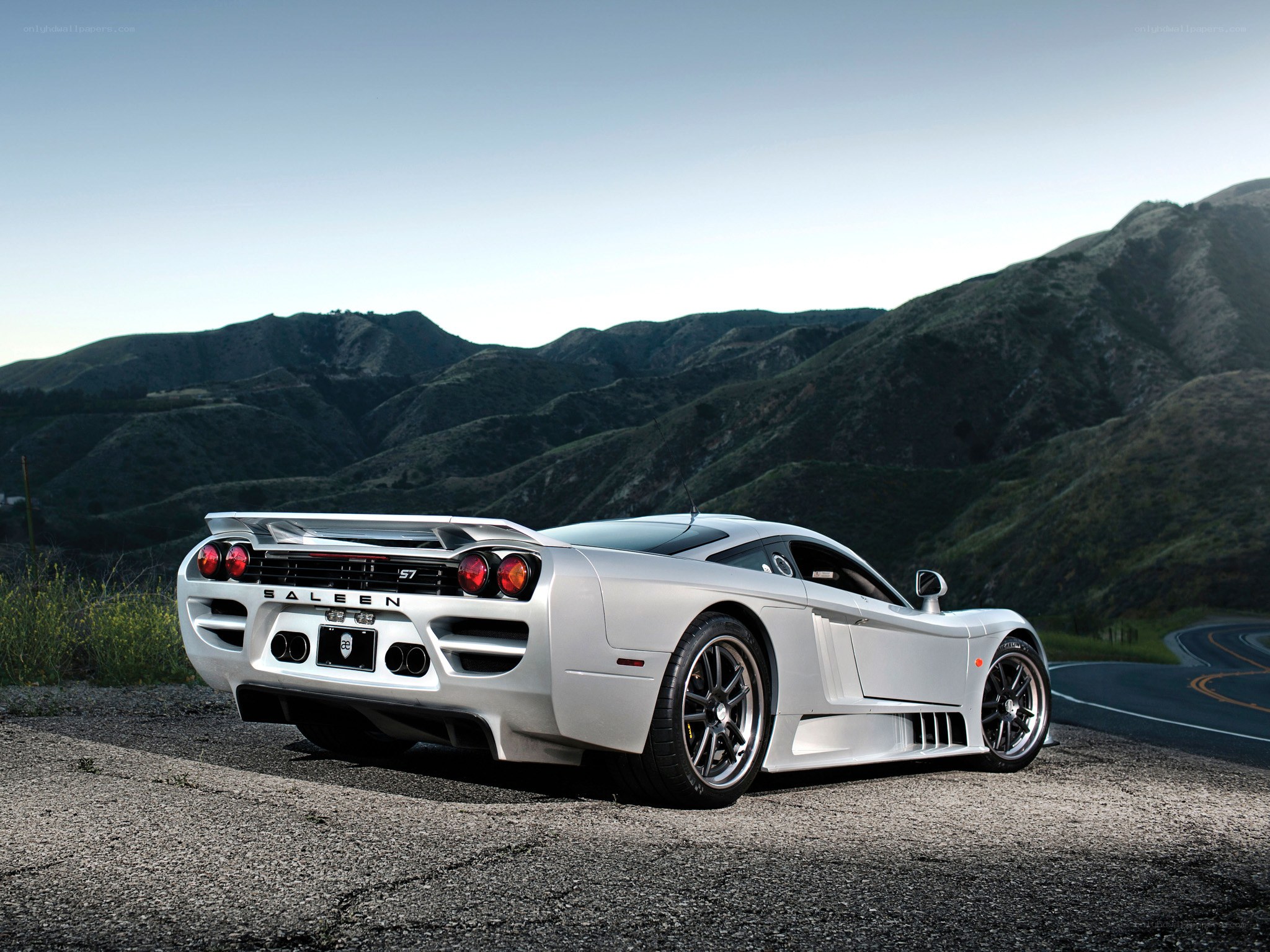 Silver Saleen S7 sports car