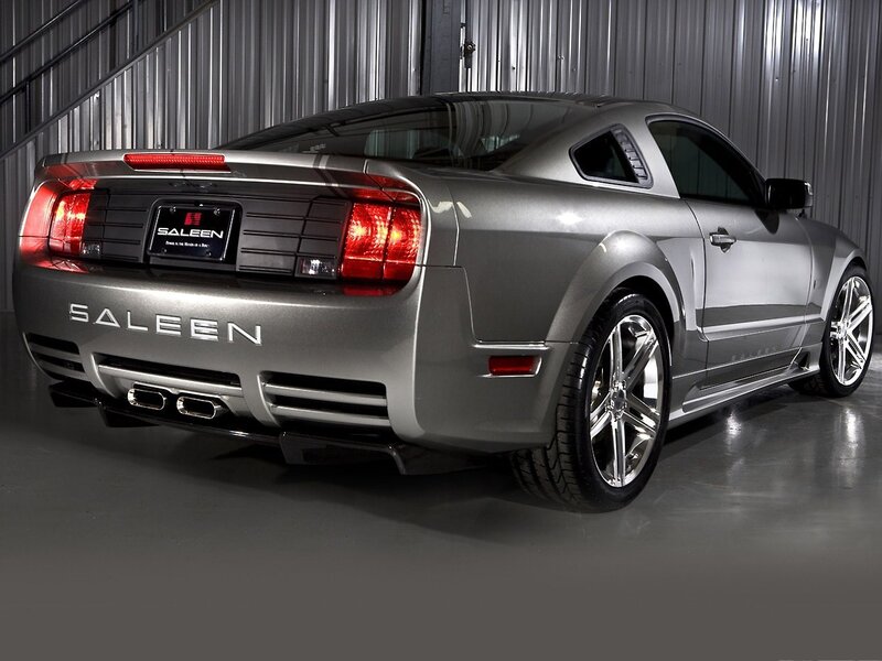 silver saleen sports car
