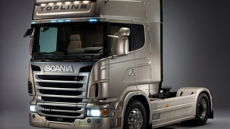 Silver Scania R440 Truck