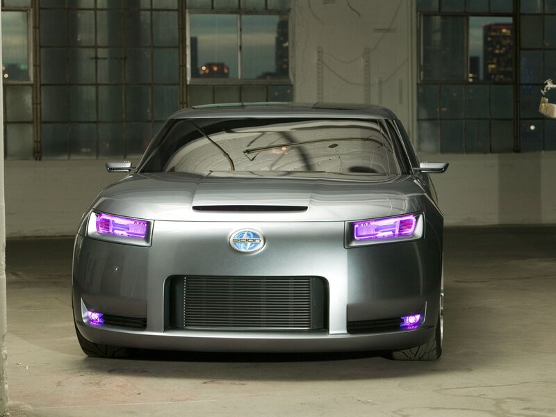 Silver Scion concept car