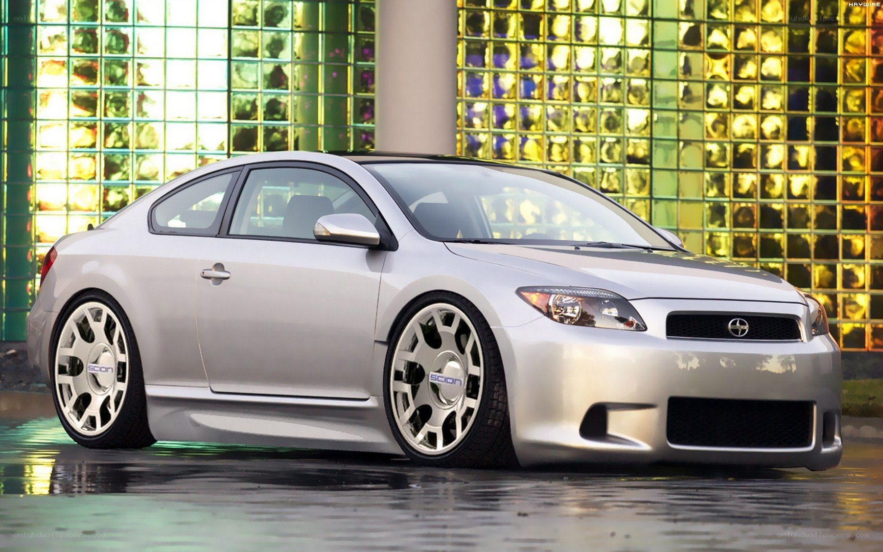 silver scion tC coupe