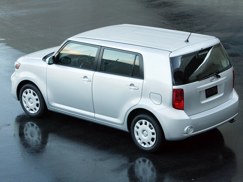 Silver Scion Xb Hatchback