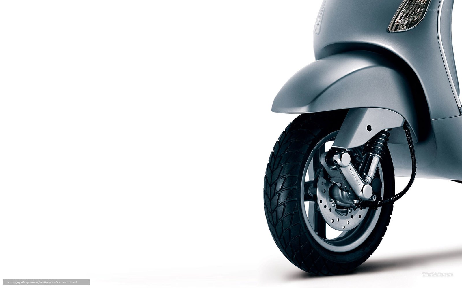 silver scooter front wheel