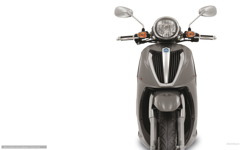 Silver Scooter — Gray, Neutral, Photograph, Headlight
