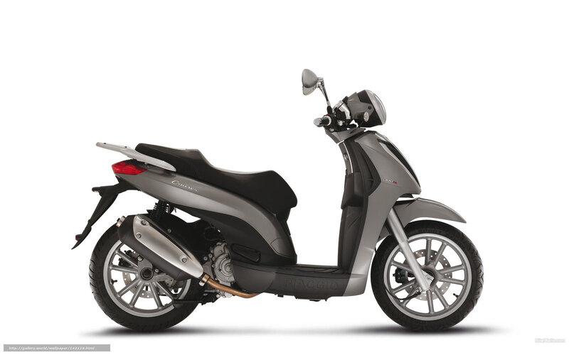 Silver Scooter — Gray, Neutral, Photograph, Seat