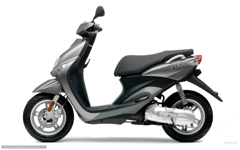Silver Scooter — Gray, Neutral, Photograph, Seat, Wheel, Headlight