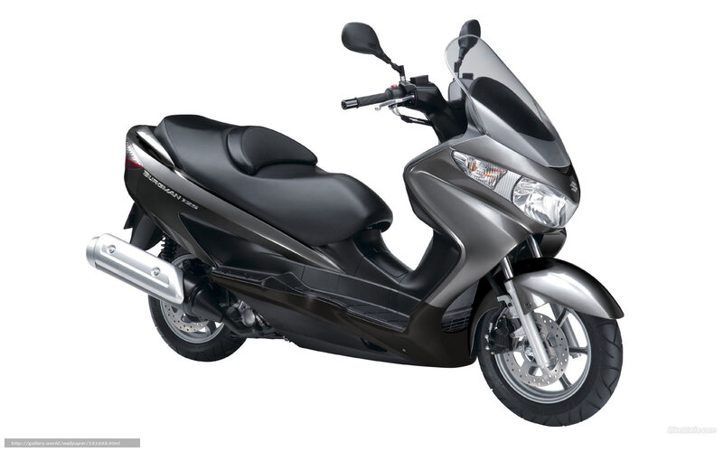 Silver Scooter — Gray, Neutral, Photograph, Seat, Windshield, Exhaust