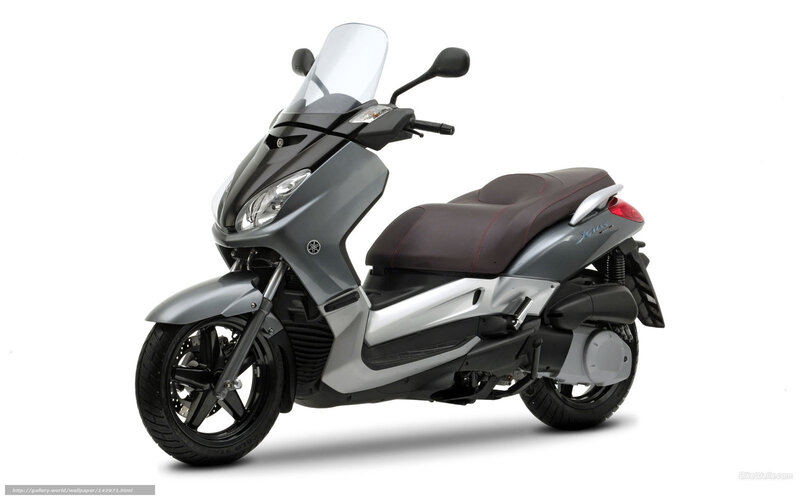Silver Scooter — Gray, Neutral, Photograph, Seat, Windshield, Headlight