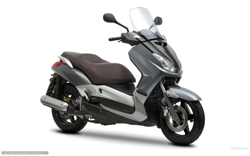 Silver Scooter — Gray, Neutral, Photograph, Seat, Windshield