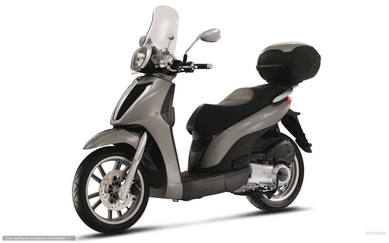 Silver Scooter — Gray, Neutral, Photograph
