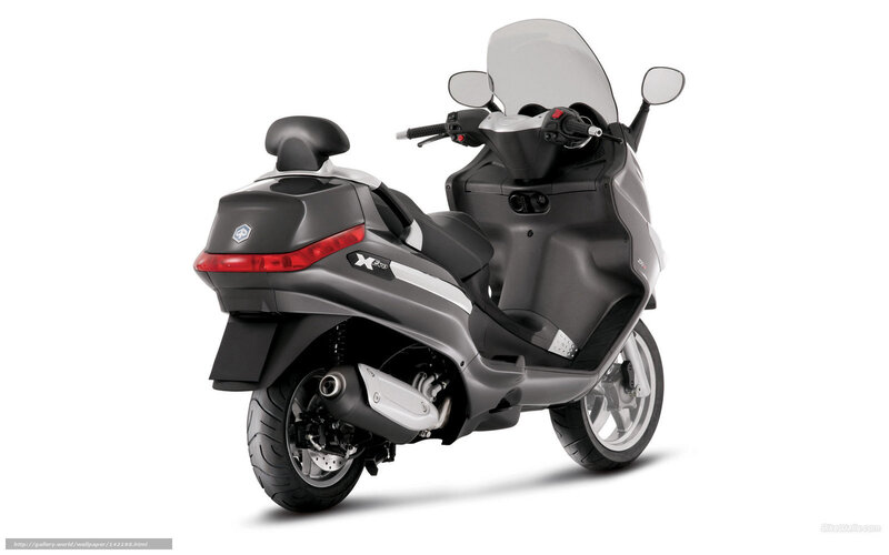 Silver Scooter — Gray, Neutral, Photograph, Windshield, Seat, Exhaust