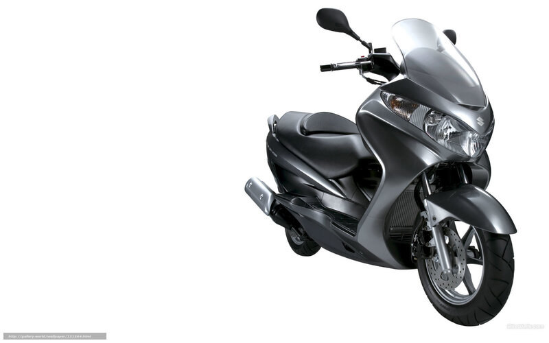 Silver Scooter — Gray, Neutral, Photograph, Windshield, Seat