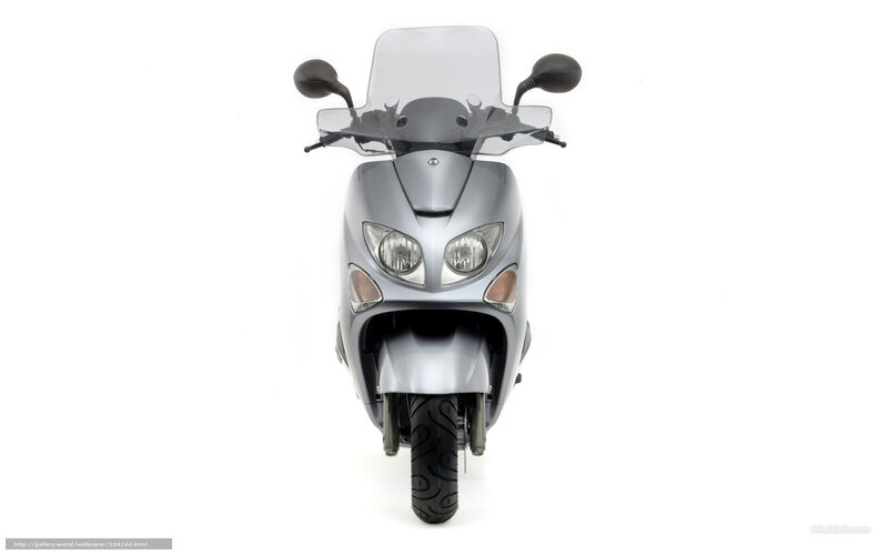 Silver Scooter — Gray, Neutral, Photograph, Windshield