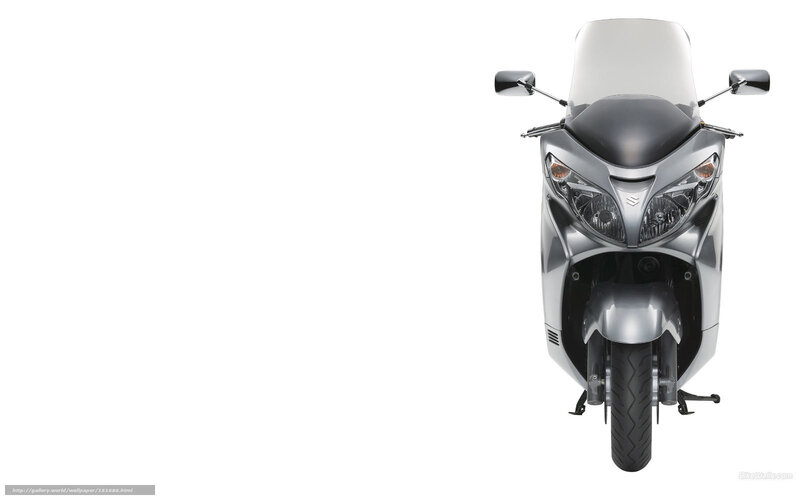 Silver Scooter Motorcycle — Neutral
