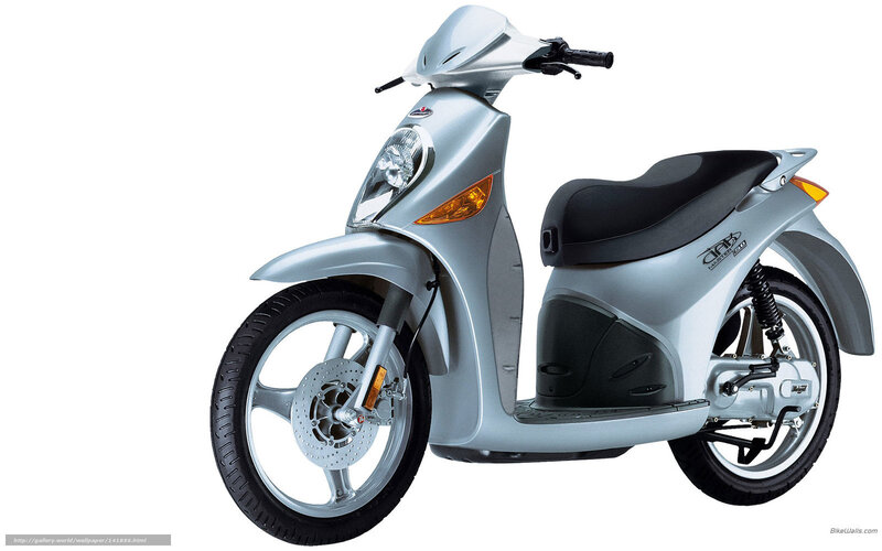silver scooter motorcycle