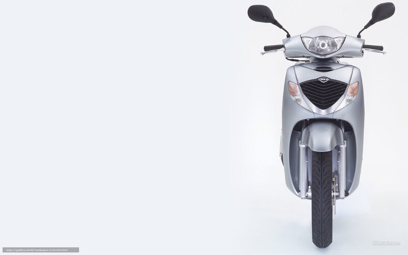 Silver Scooter — Neutral, Photograph, Handlebars
