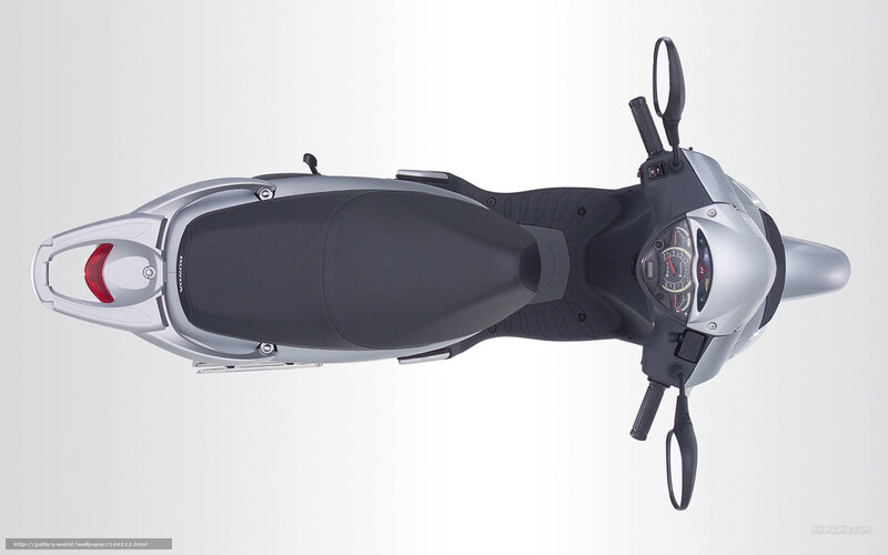 Silver Scooter — Neutral, Photograph, Seat, Dashboard