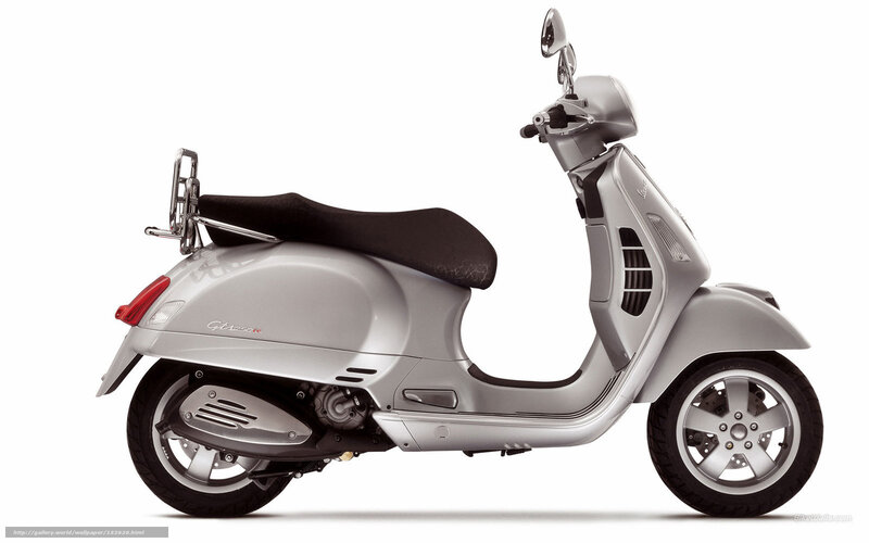 Silver Scooter — Neutral, Photograph, Seat, Mirror, Rear Rack