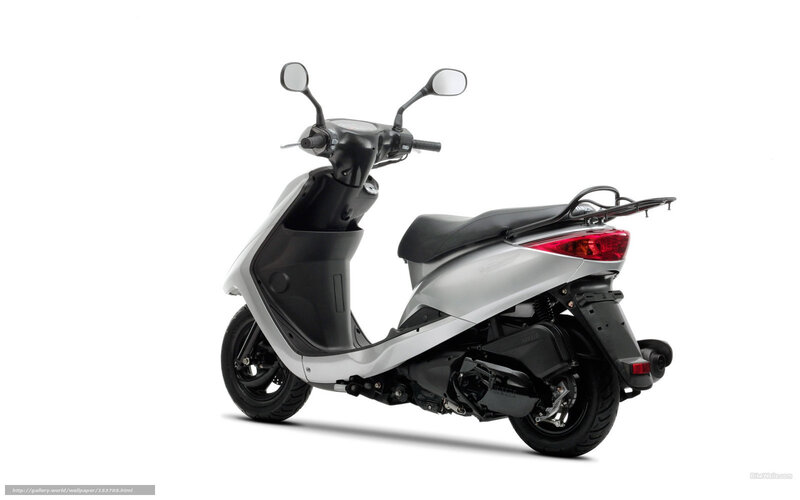 Silver Scooter — Neutral, Photograph, Seat, Mirrors, Taillight