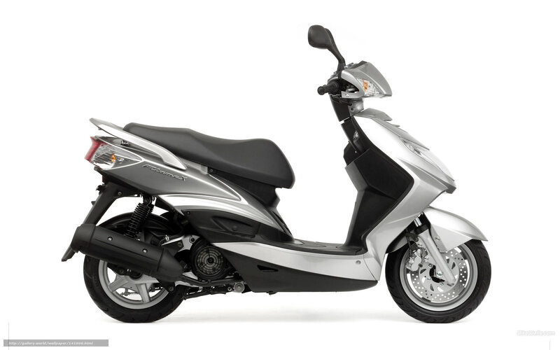 Silver Scooter — Neutral, Photograph, Seat