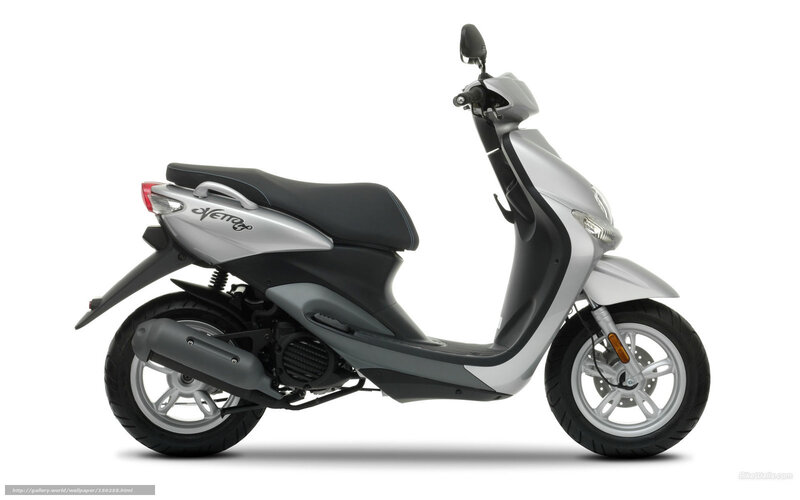 Silver Scooter — Neutral, Photograph, Seat, Wheel, Headlight