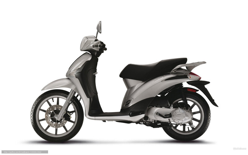 Silver Scooter — Neutral, Photograph, Seat, Wheel, Mirror