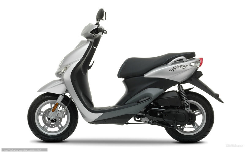 Silver Scooter — Neutral, Photograph, Seat, Wheel