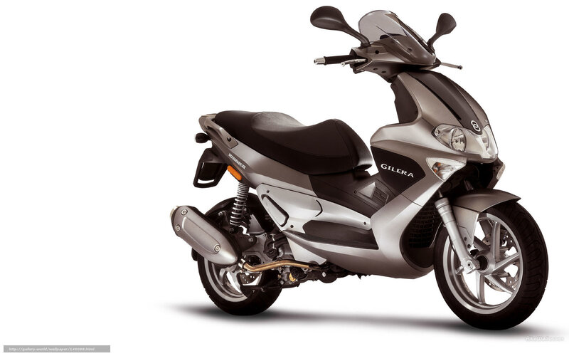 Silver Scooter — Neutral, Photograph, Seat, Windshield, Exhaust