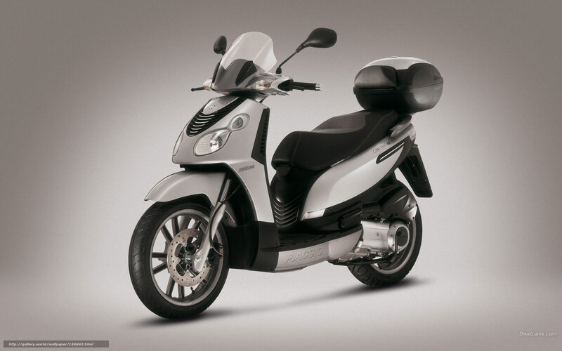 Silver Scooter — Neutral, Photograph, Seat, Windshield, Storage Box