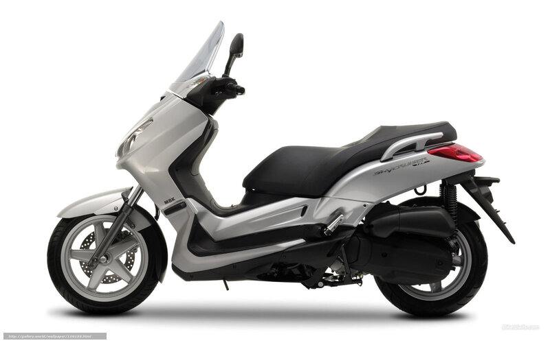 Silver Scooter — Neutral, Photograph, Seat, Windshield, Tail Light