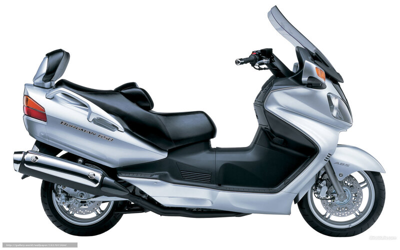 Silver Scooter — Neutral, Photograph, Windshield, Exhaust Pipe