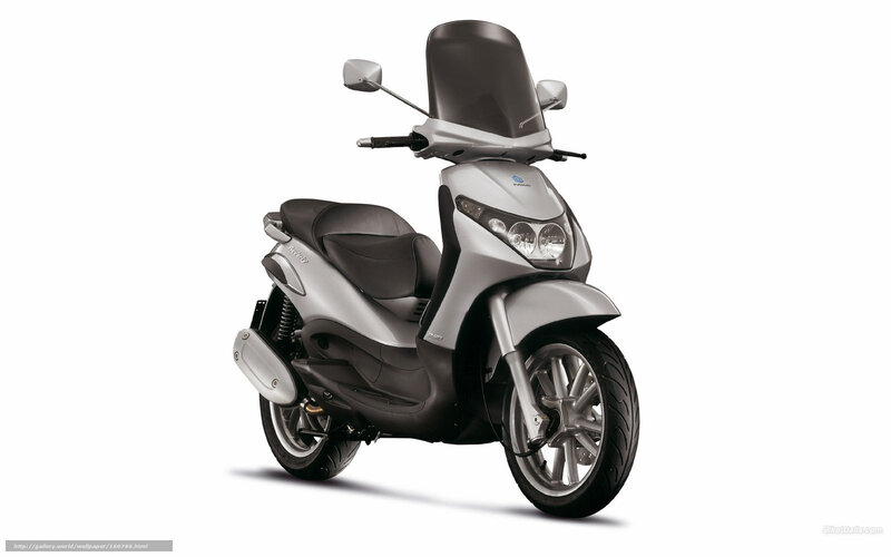 Silver Scooter — Neutral, Photograph, Windshield, Mirror