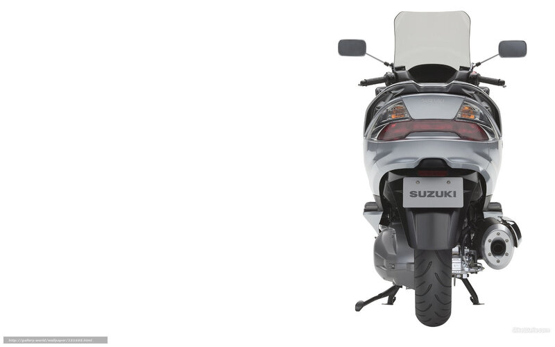 Silver Scooter Rear View — Gray