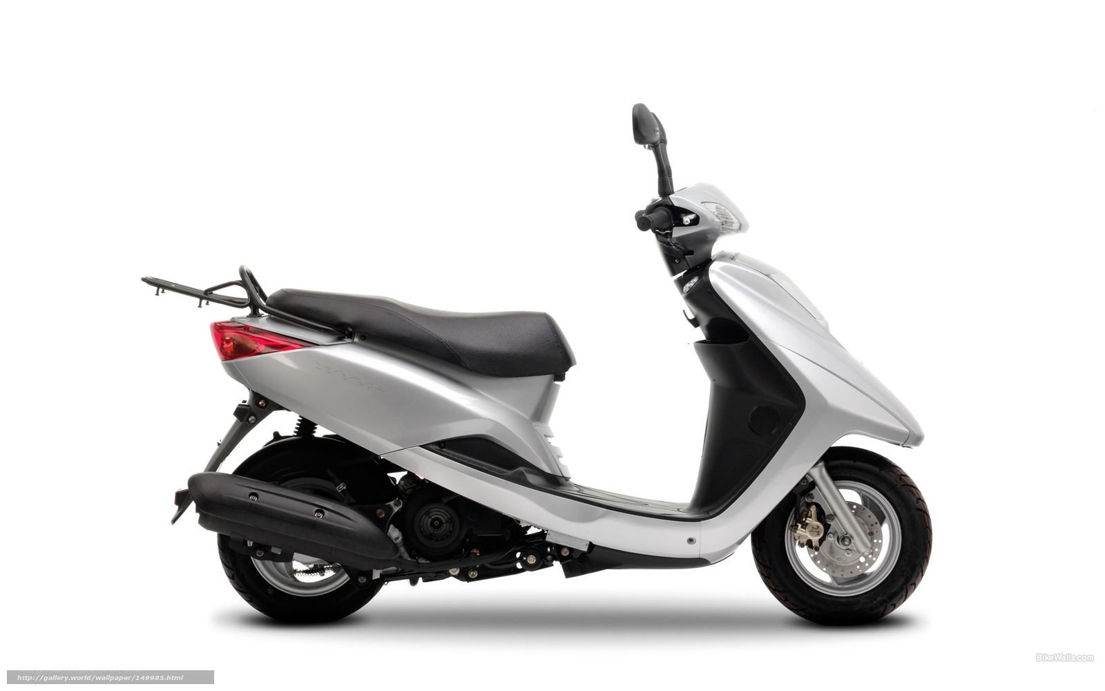 silver scooter side profile