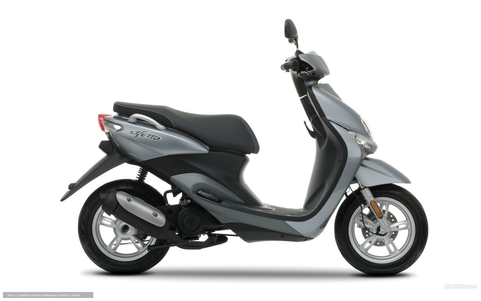 silver scooter side profile