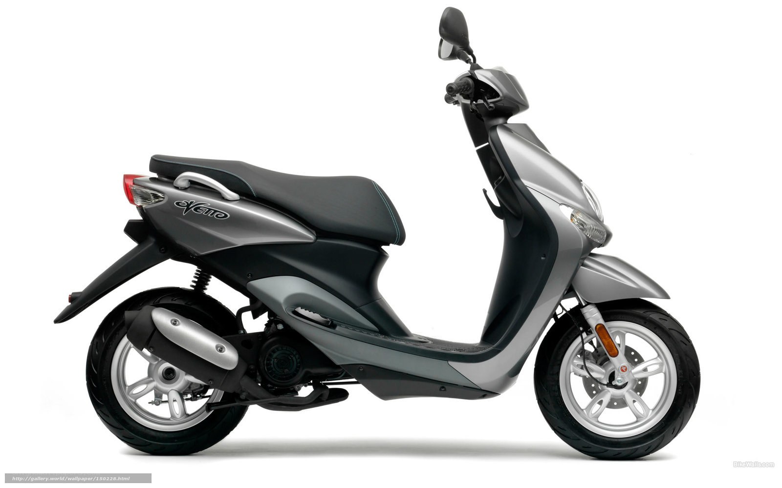 silver scooter side profile