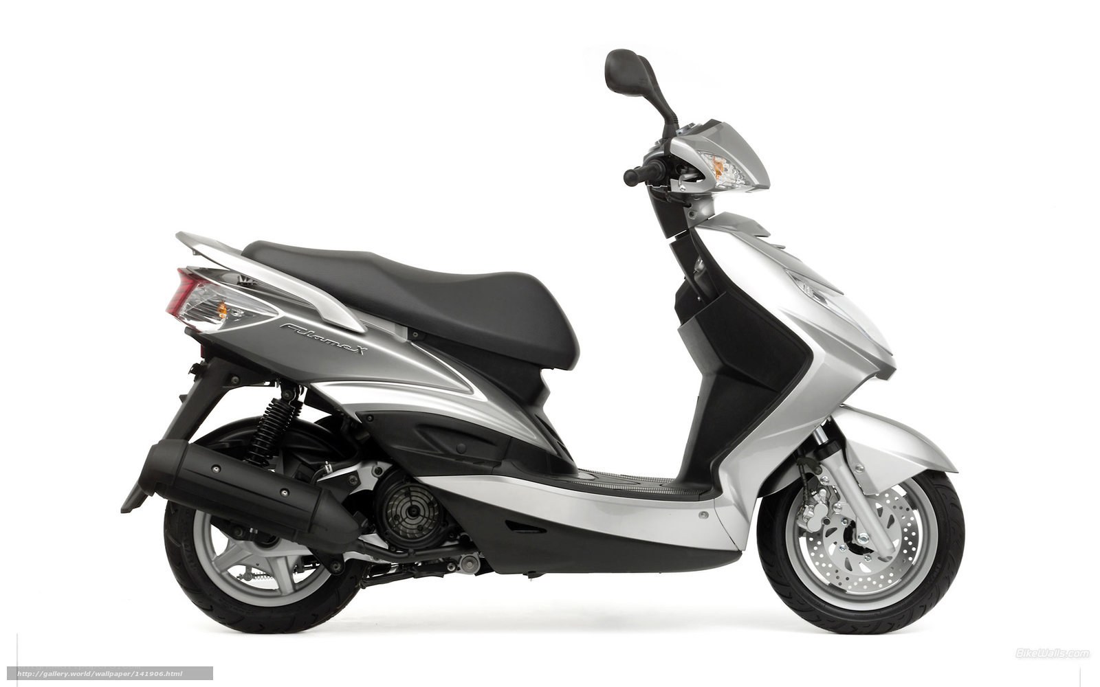 silver scooter side profile