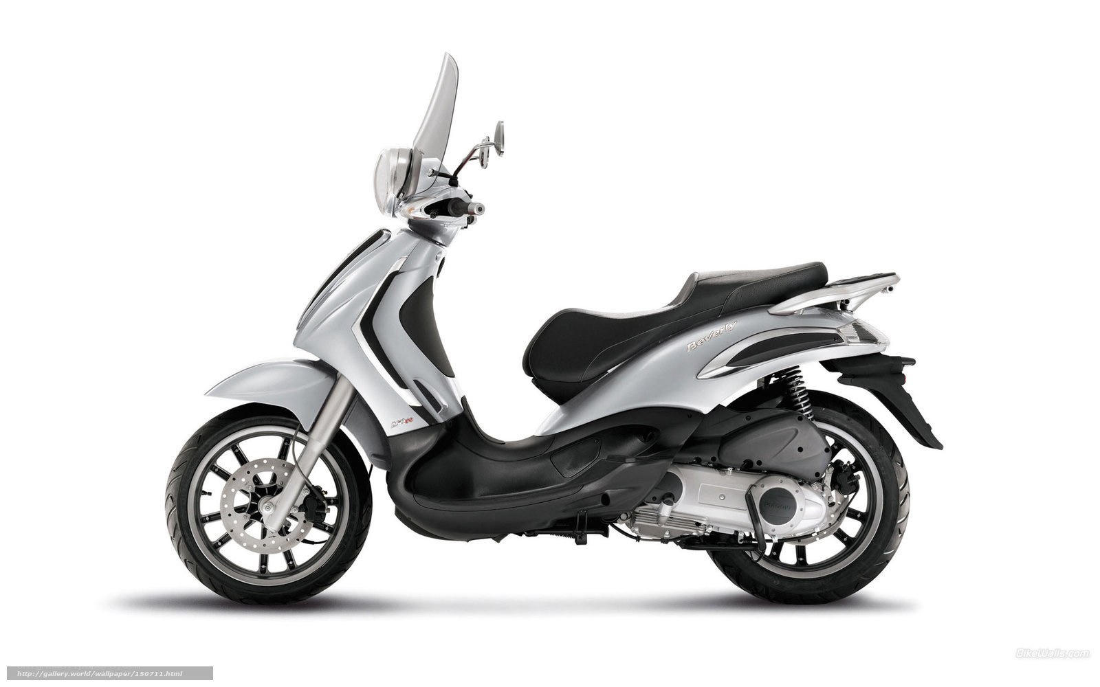 silver scooter side profile