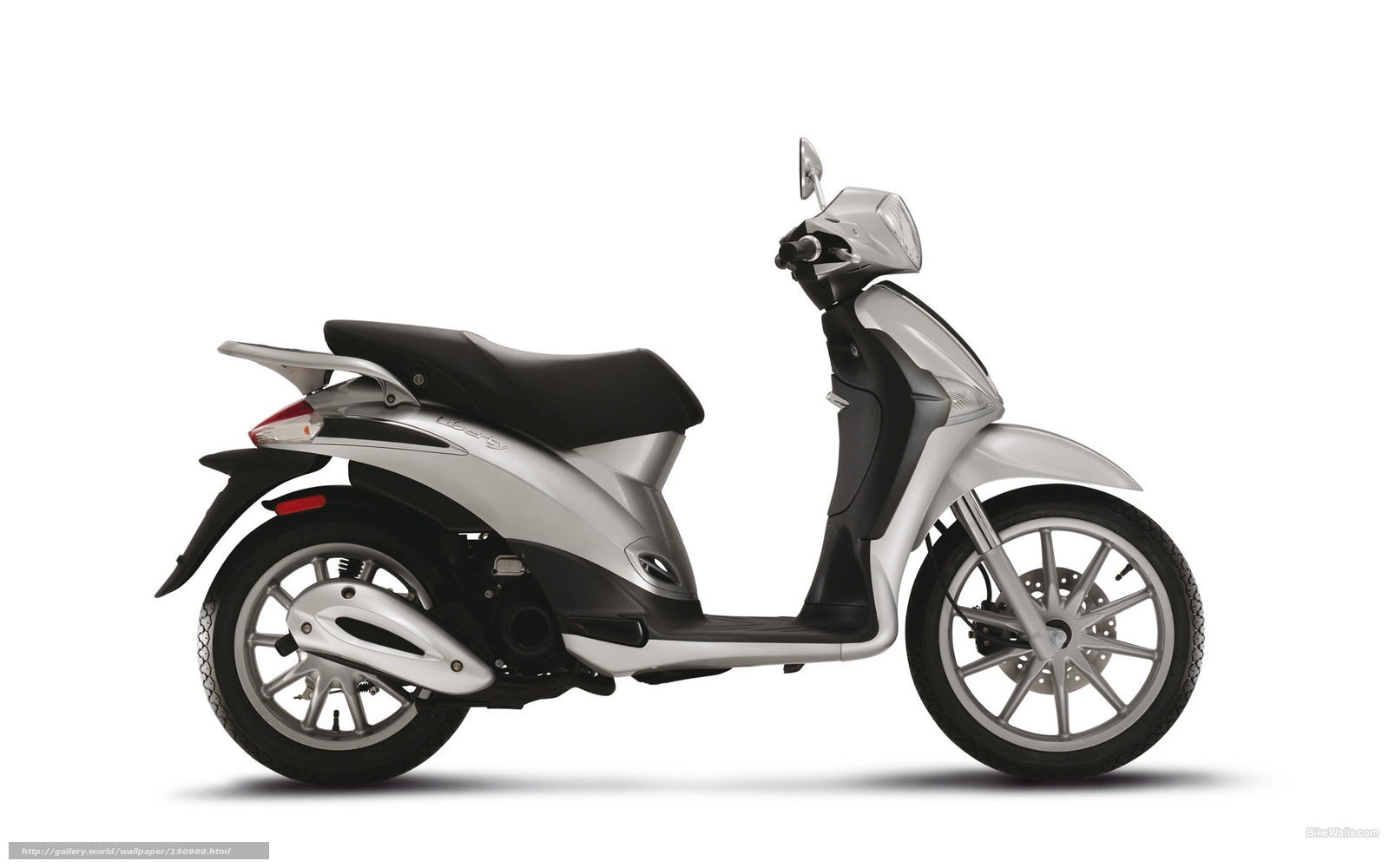 silver scooter side profile