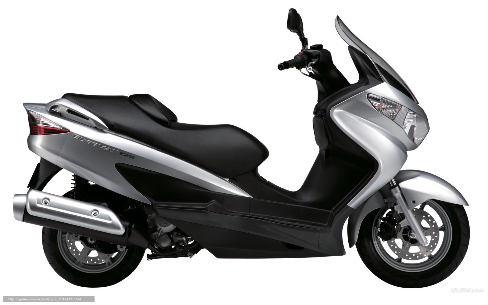 silver scooter side profile