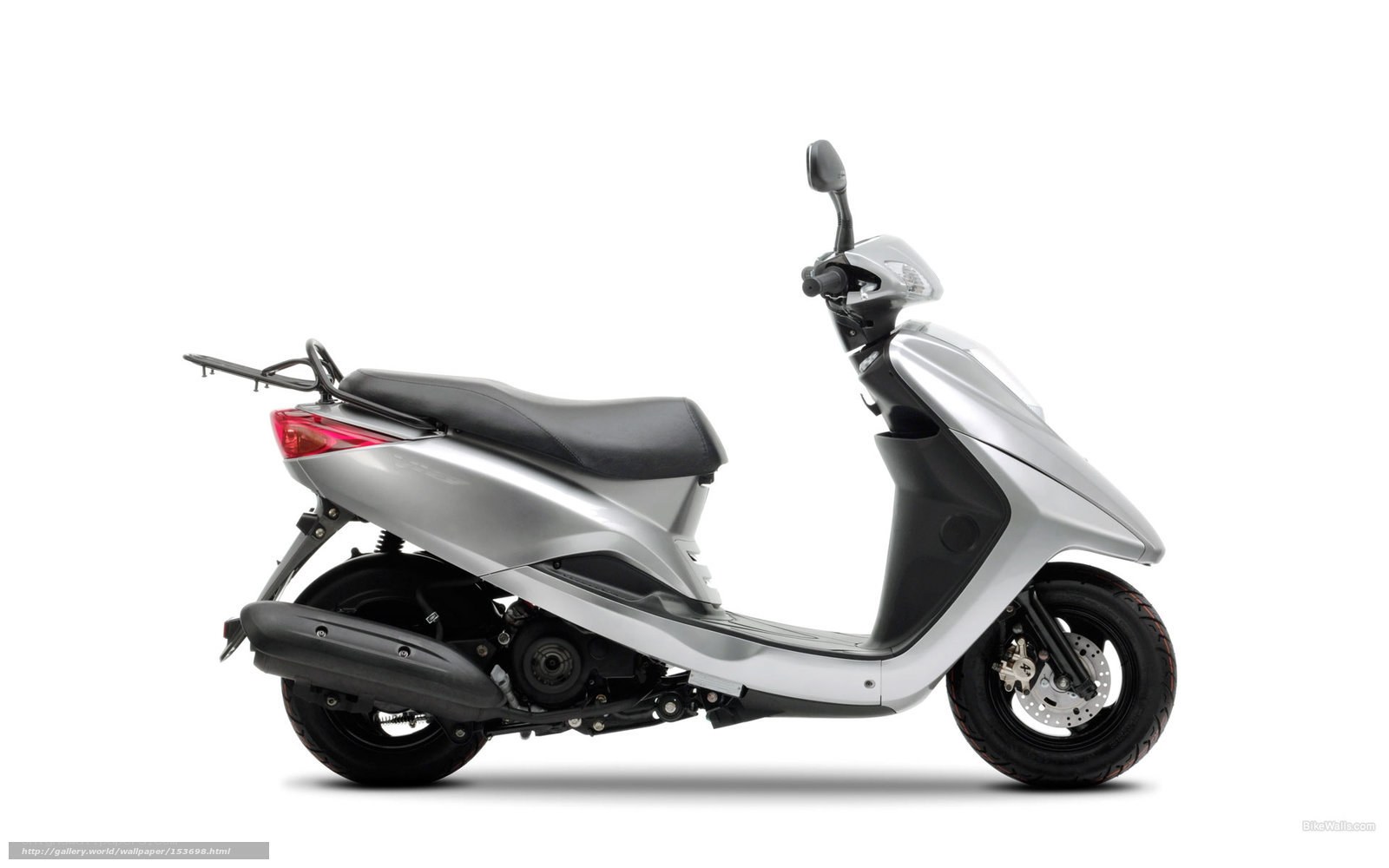 silver scooter side profile