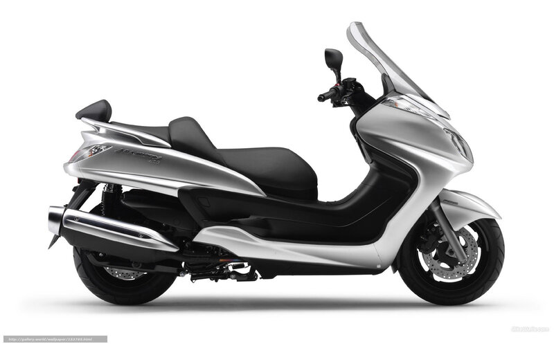 silver scooter side profile