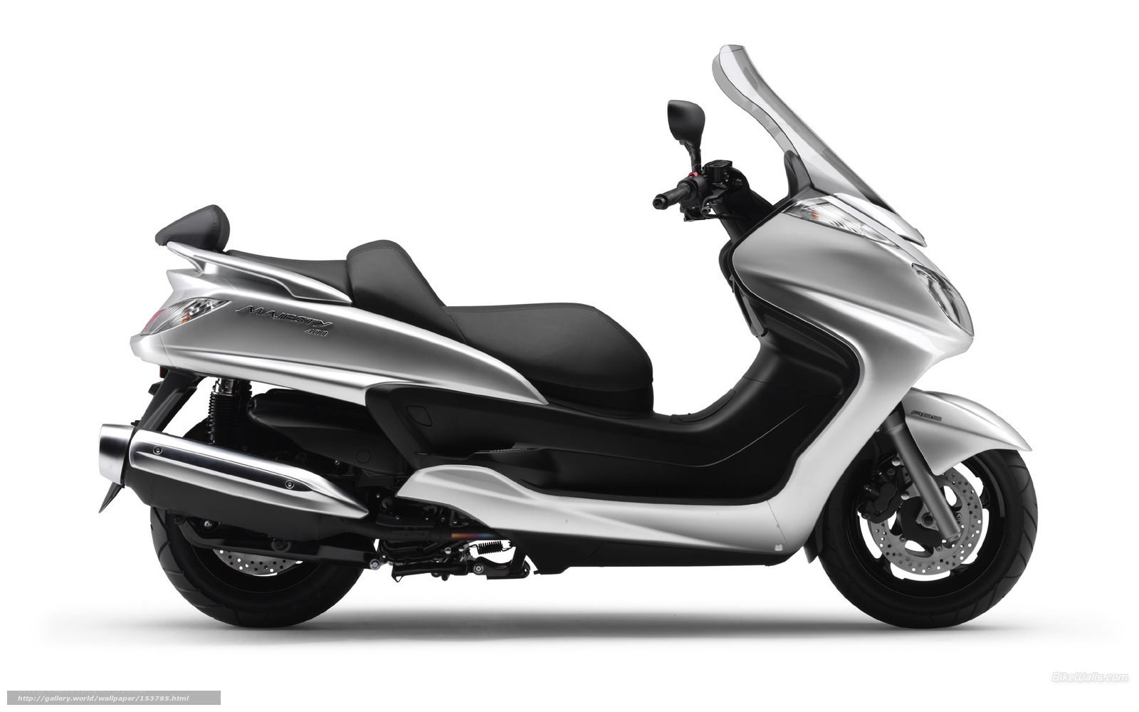 silver scooter side profile