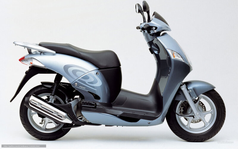 silver scooter side profile