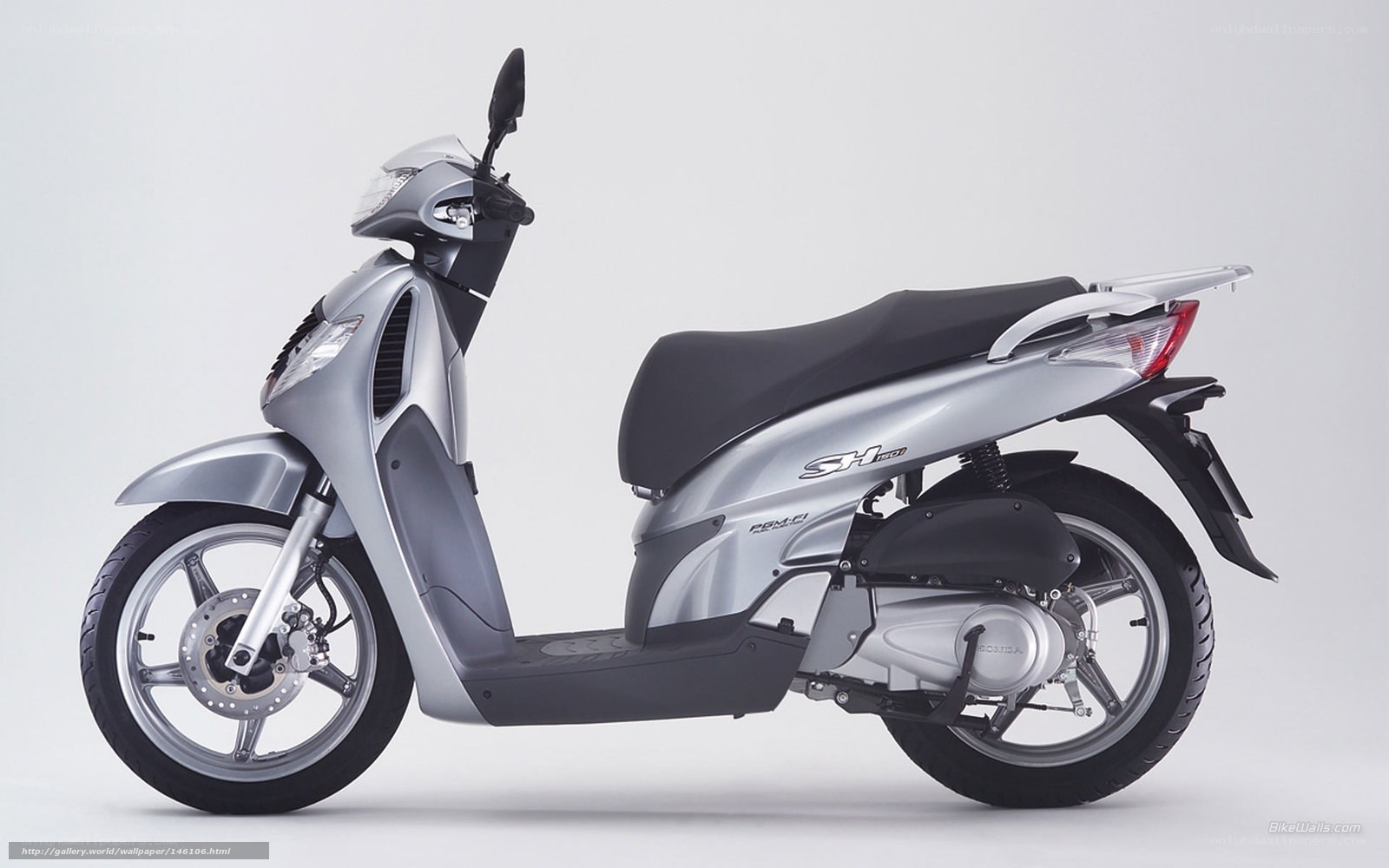 silver scooter side profile